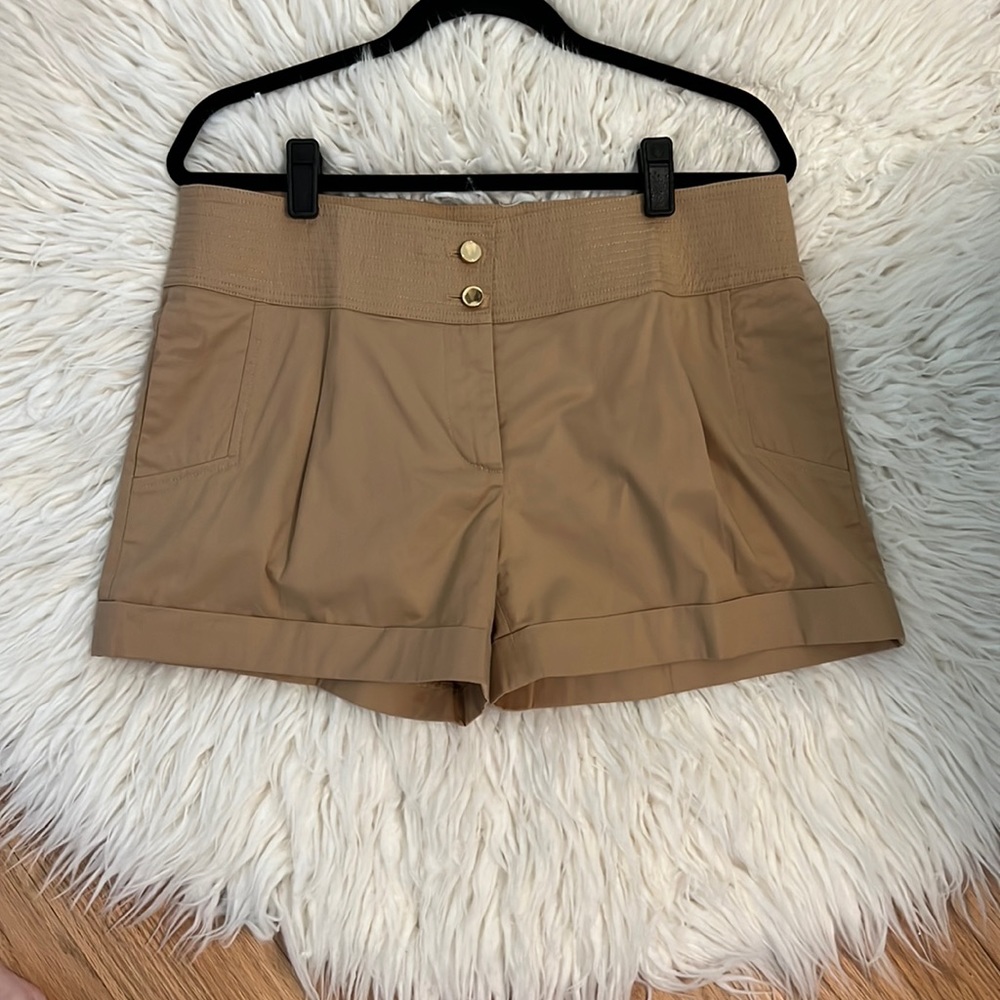 Tory Burch Tan High Waist Shorts - MAKE OFFER